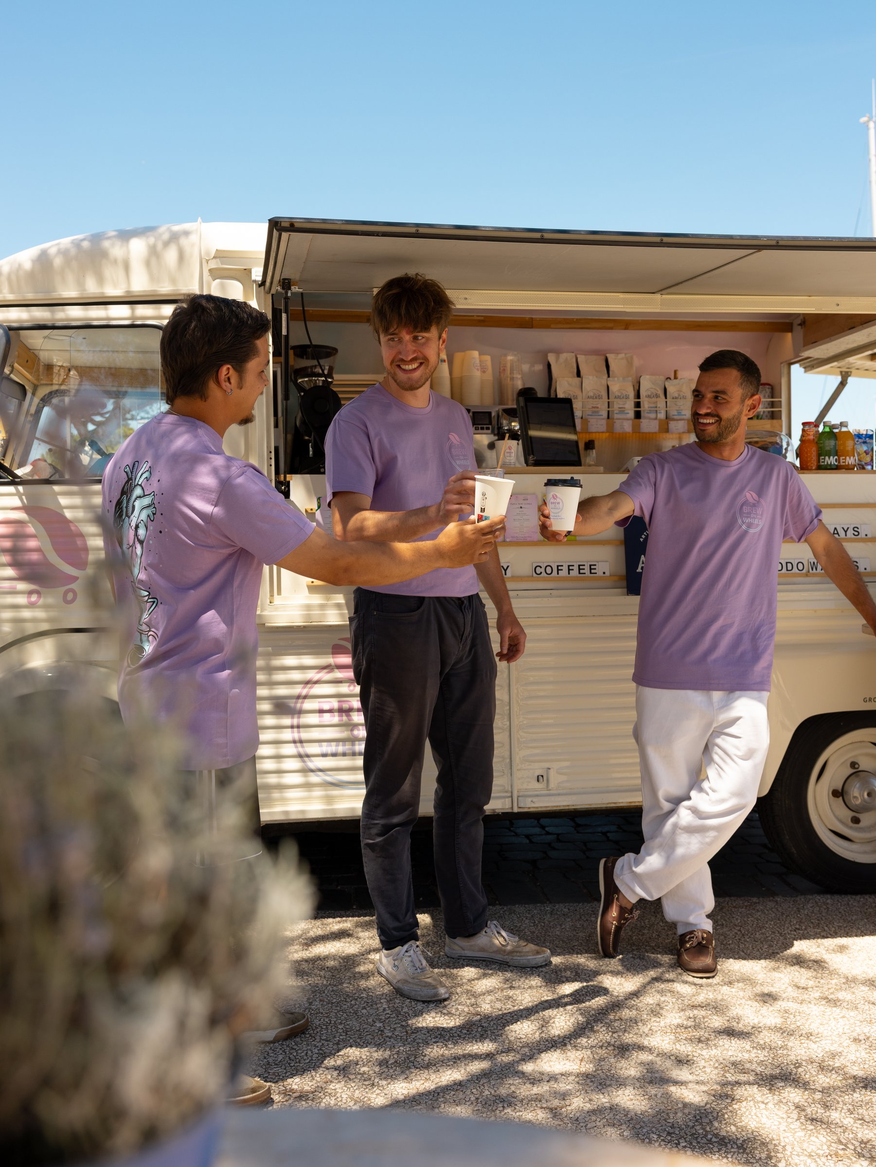 Team — working the truck